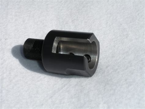 Custom Diameter And Slot Barrel Adapter To 1 2 28 Thread Black Tacticool22