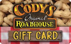 Cody's Original Roadhouse® Gift Card from QuickGifts