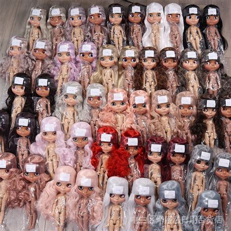 DBS Blythe Doll Replaceable Nude Body Day Burnt Skin Black Tone Joint Deodorant Makeup