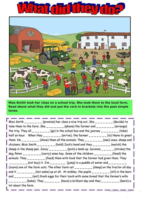 What Did They Do Worksheet Free ESL Printable Worksheets Made By