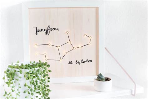 Beleuchtetes Diy Sternzeichen Bild Ars Textura Diy Blog