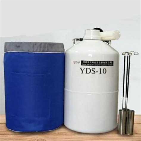 2 10l Liquid Nitrogen Container Cryogenic Ln2 Tank Dewar With Straps