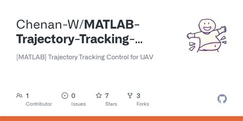 Matlab Trajectory Tracking Control For Uavreadmemd At Main · Chenan W