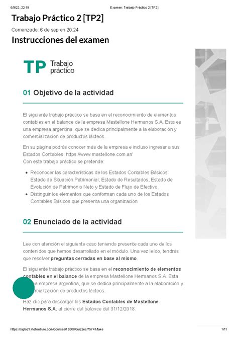 Trabajo Pr Ãctico 2 TP2 Contabilidad AL 78 Trabajo Práctico 2 TP2