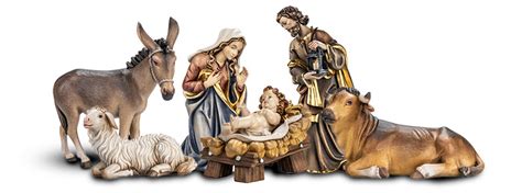 Hand Carved Wood Nativity Set Tonini Church Supply