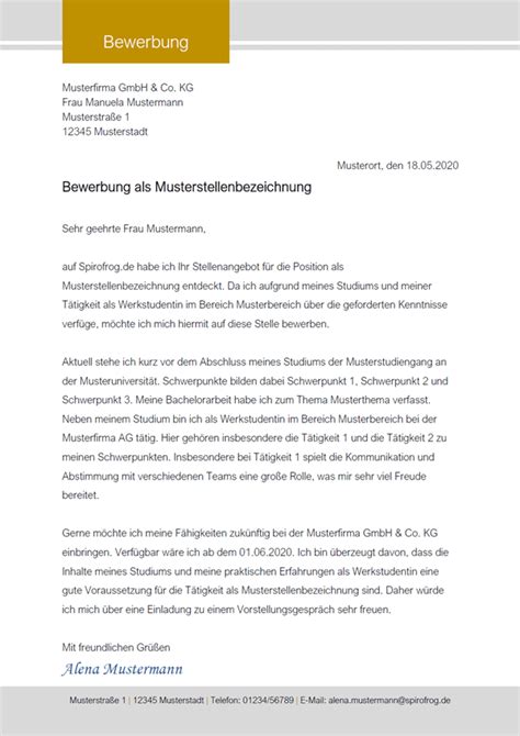 Anschreiben Bewerbung Muster Berufseinsteiger Zebrun Blog