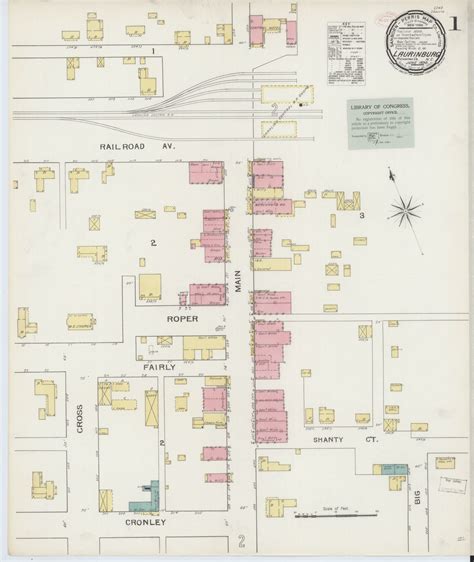 Sanborn Fire Insurance Map From Laurinburg Scotland County North