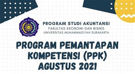 Jadwal Program Pemantapan Kompetensi PPK 20204 TA 2020 2021