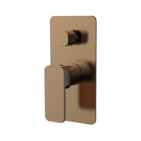 Platz Wallshower Mixer W Divertor Brushed Copper Beaumont Tiles