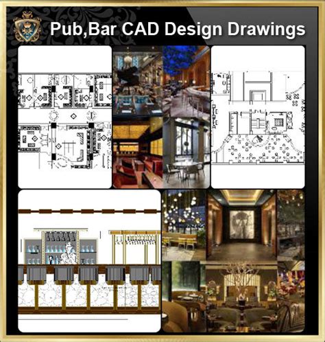 Pubbarrestaurant Cad Design Drawings】pubbarrestaurantstore Des