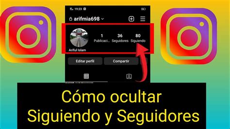 Como Ocultar Seguidores Y Seguidos En Instagram Youtube