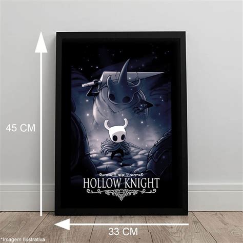 Quadro Hollow Knight Jogo Quarto Gamer Pôster C Moldura A3 No Elo7