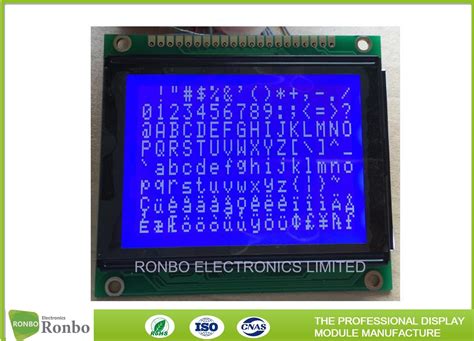 Stn Blue Negative Graphic Lcd Module X Dots Iso