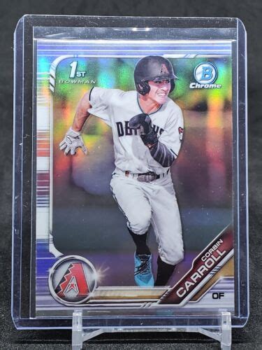 Bowman Chrome Draft Corbin Carroll Refractor Bdc St Bowman