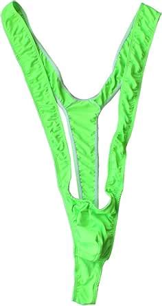 Amazon Feeshow Men S Sexy Borat Mankini Swimsuit Thongs Costume