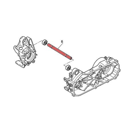 Subframe Spacer And Axis For Mbk Nitro Yamaha Aerox