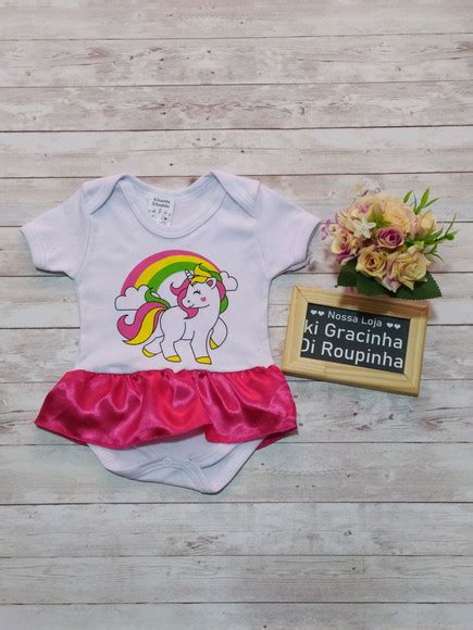 Body unicórnio disponível p no Elo7 KI GRACINHA DI ROUPINHA 117FDF4