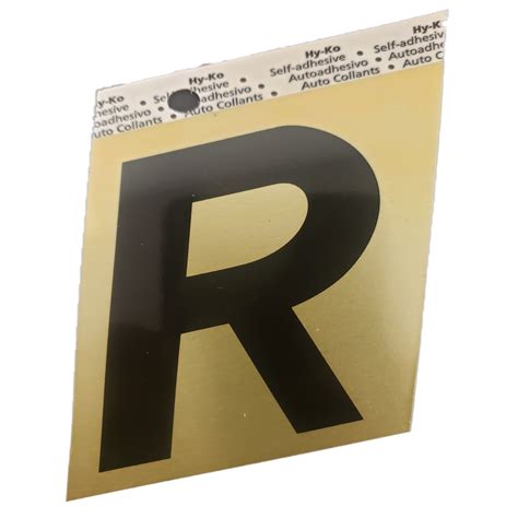 Gold Aluminum Numberletters 3″ R My Sign Station