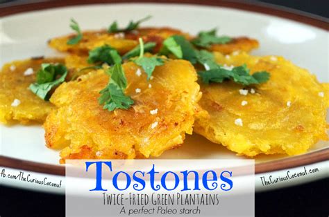 Tostones Twice Fried Green Plantains — The Curious Coconut