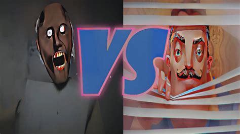 Granny Vs Hello Neighbor Canon Part Youtube