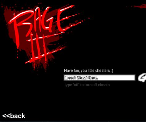 Cheats for Rage 3 Game : 3 Steps - Instructables