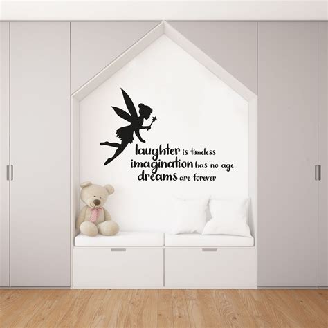 Cute Tinkerbell Silhouette Laughter Is Timeless Imagination Has No