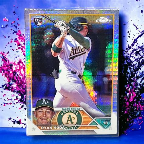 Topps Chrome Pulsar Refractor Ryan Noda Oakland Athletics