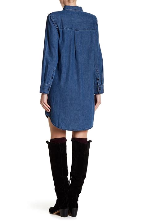 Madewell Denim Popover Shirt Dress Nordstrom Rack