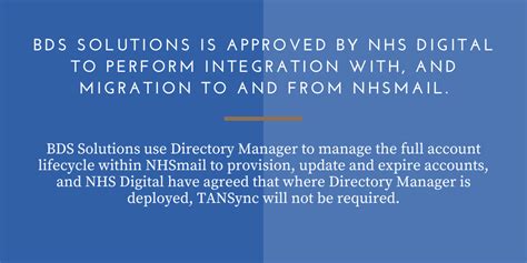 BDS Solutions Is Approved By NHS Digital For NHSmail Integration