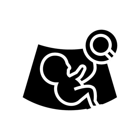 Fetal Monitoring Gynecologist Glyph Icon Vector Illustration 33063517 Vector Art At Vecteezy