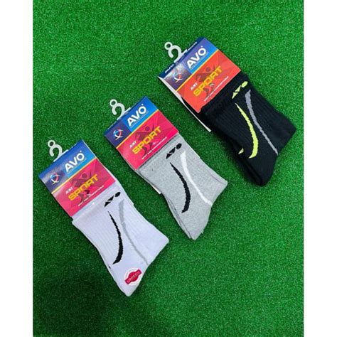 Jual Kaos Kaki Sport Pendek Avo Original Kaos Kaki Olahraga Tebal