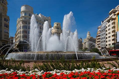 Town Hall Square In Valencia Stock Image Image Of District Ancient