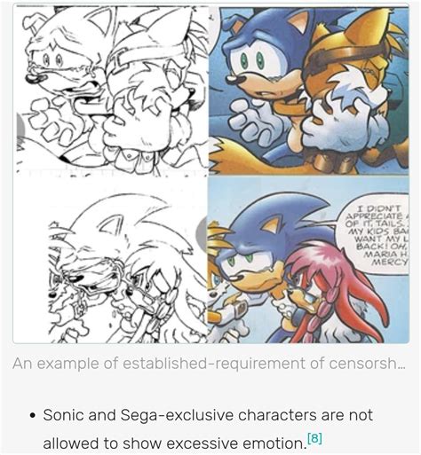 「according To Sega Sonic Is Not Allowed 」 Semi Frequent Sonic Facts ☕️の漫画