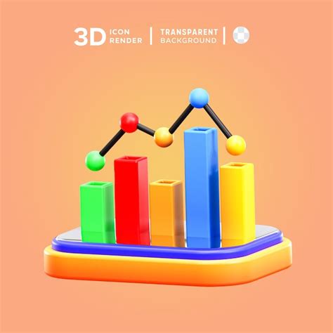 Premium PSD Psd Statistics 3d Illustration