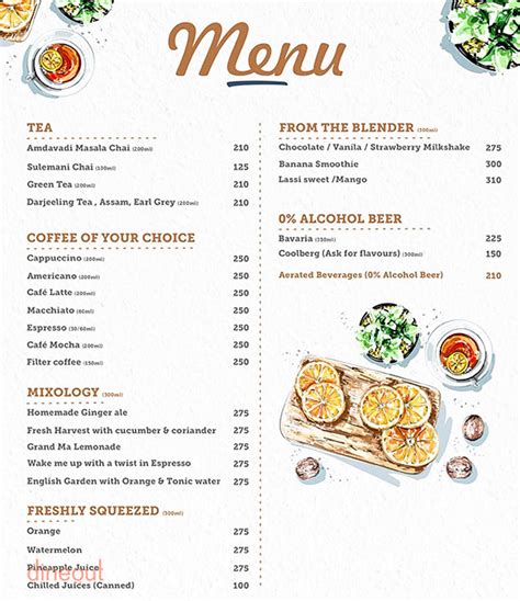 Menu Of Chai Shop Usmanpura Ahmedabad Dineout Discovery