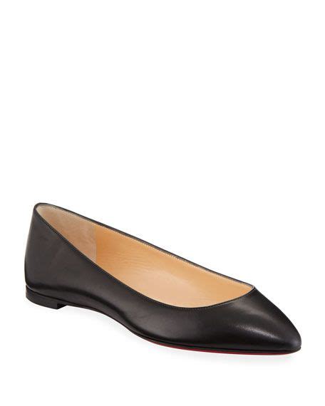 Christian Louboutin Eloise Napa Leather Red Sole Flat Christian