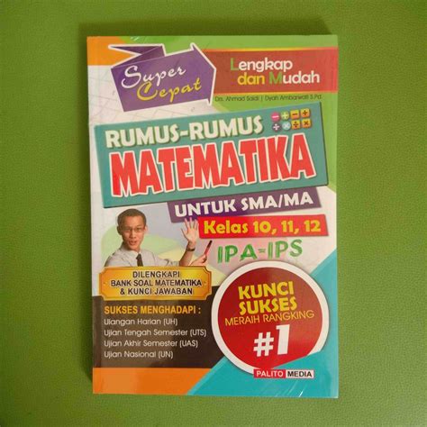 SUPER CEPAT RUMUS RUMUS MATEMATIKA LENGKAP DAN MUDAH UNTUK SMA Lazada