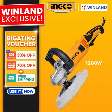 Ingco By Winland Angle Polisher Buffing Machine Ap P Ing Pt