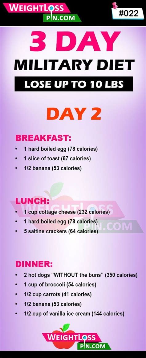 The 3 Day Military Diet Lose Up To 10 Pounds In 3 Days Military Diet Menu Diet Plan Menu