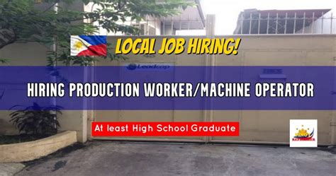 Local Job Hiring Production Workermachine Operator For Leadcap Corp