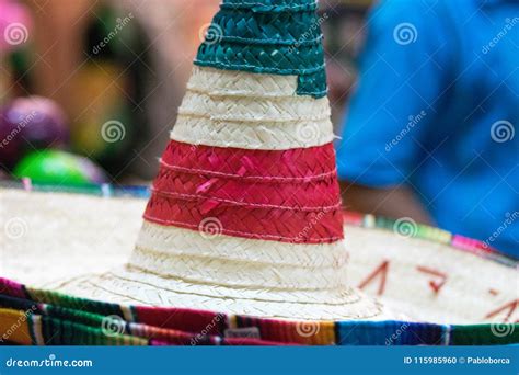 Traditional Mexican Hats Stock Photo Image Of Carmen 115985960