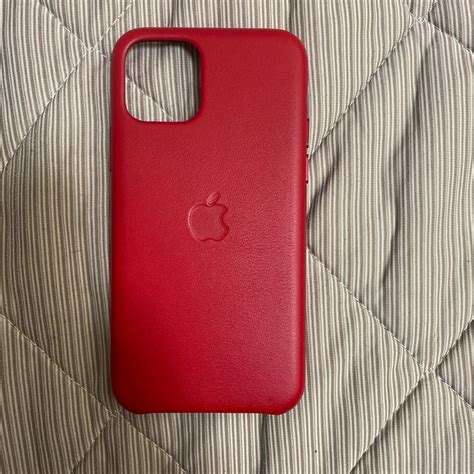 【新品】新品 未使用品 Apple 純正 レザーケース Iphone11 Pro レザーケース Product Red スマホ ケース