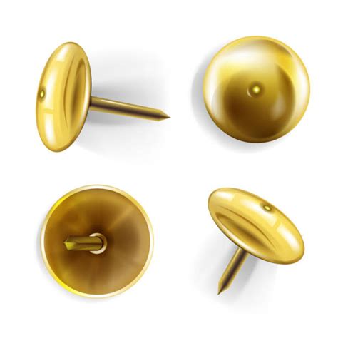 Gold Pin Illustrations Royalty Free Vector Graphics And Clip Art Istock