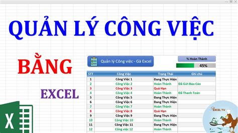 Quản lý công việc bằng Excel đơn giản và hiệu quả Blog Lienket vn