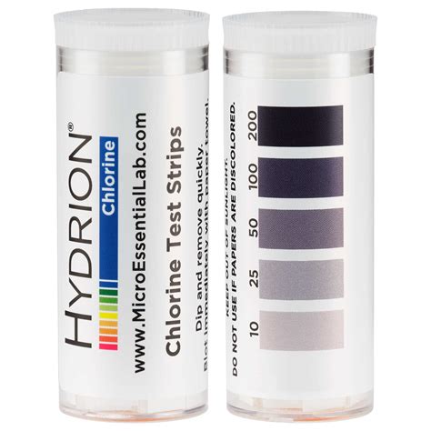 Hydrion® Chlorine Test Strips