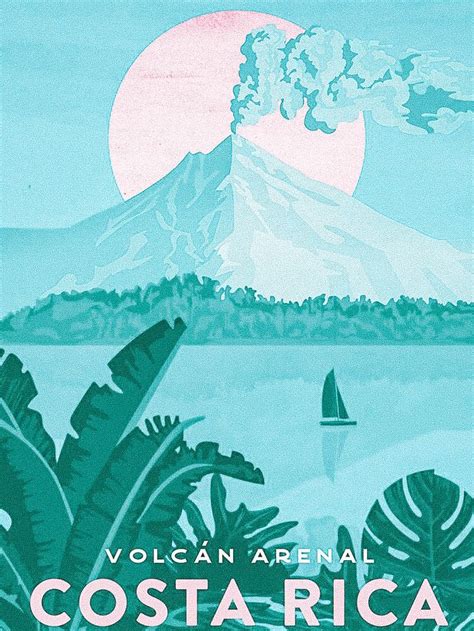 Vintage Travel Poster Costa Rica Vintage Poster Art Vintage Travel