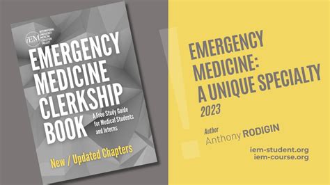 Emergency Medicine A Unique Specialty 2023 International Emergency