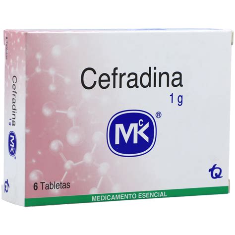 Cefradina Mg Tableta Caja X Mk Cruz Verde