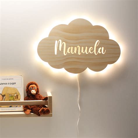 Lámpara de pared nube Dehome Decoración infantil