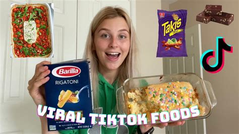 Trying Viral Tiktok Food Youtube